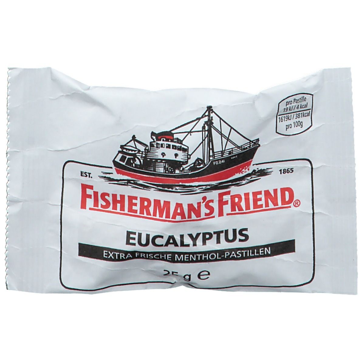 Fishermans Friend Eucalyptus mit Zucker Pastillen 25 g