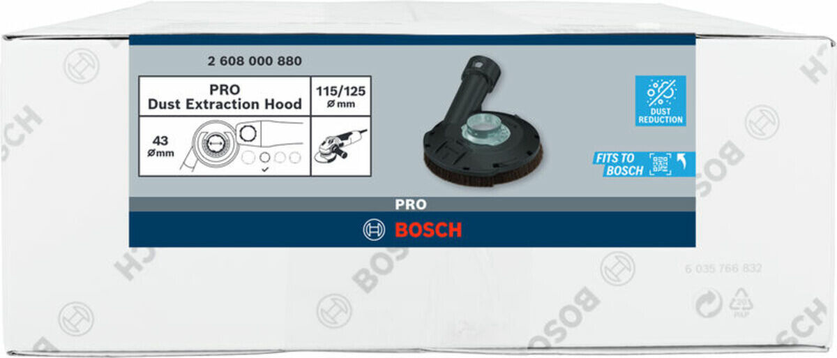 Bosch PRO Absaughaube, ohne Schlüssel, klein, 115/125 mm (2608000880)