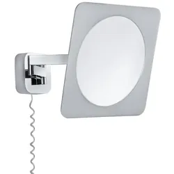 Paulmann 70468 LED Kosmetikspiegel Bela Mit Leuchtmittel IP44 3000K 260lm 5,7W Chrom/Weiß/Spiegel