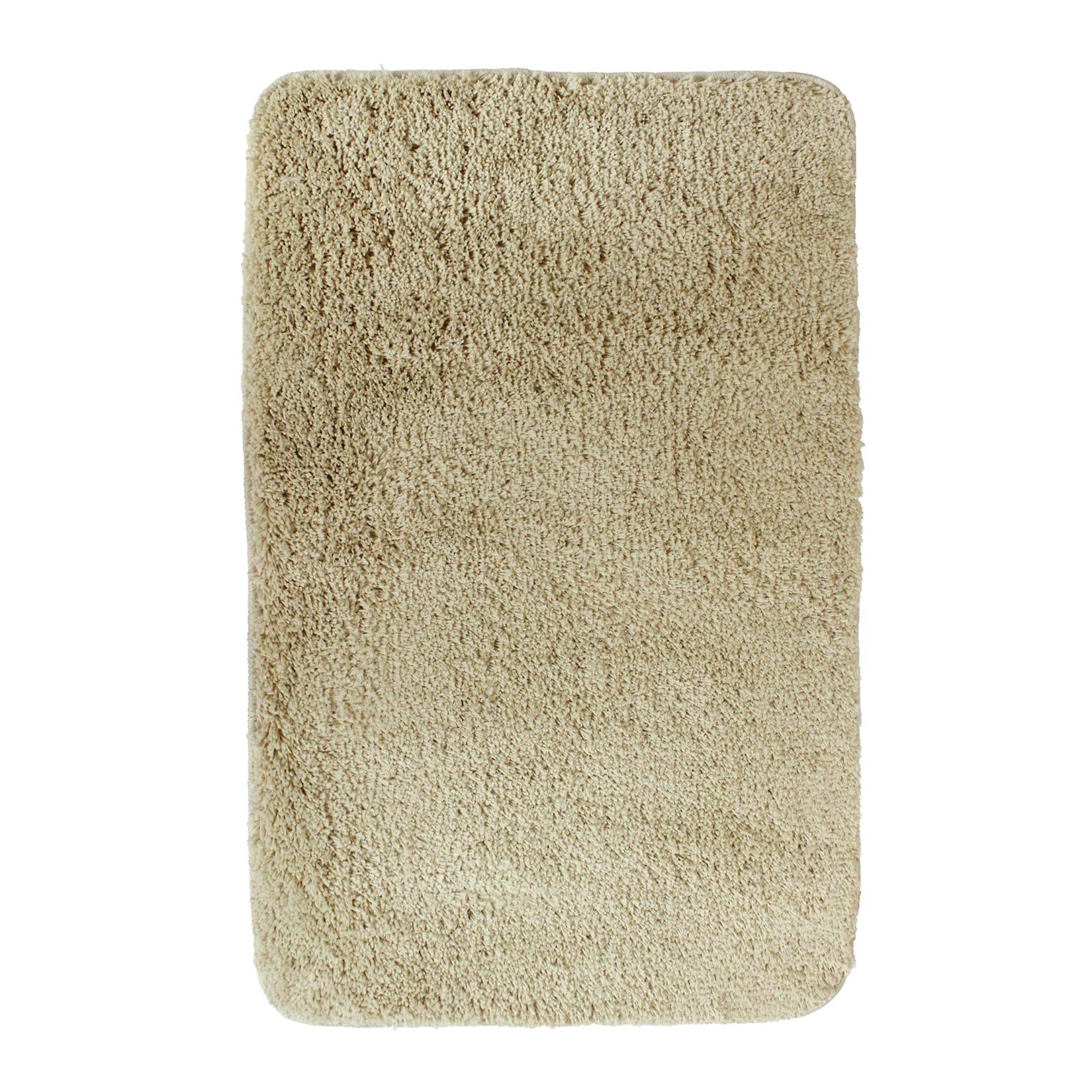 NYVI Badematte NYVISpa Lasalle - Badezimmerteppich - Rutschfest, Saugfähig, Schnell Trocknend, Fußbodenheizung geeignet, Waschbar, Weich Farbe:Beige;Größe:Badematte 60x90 cm
