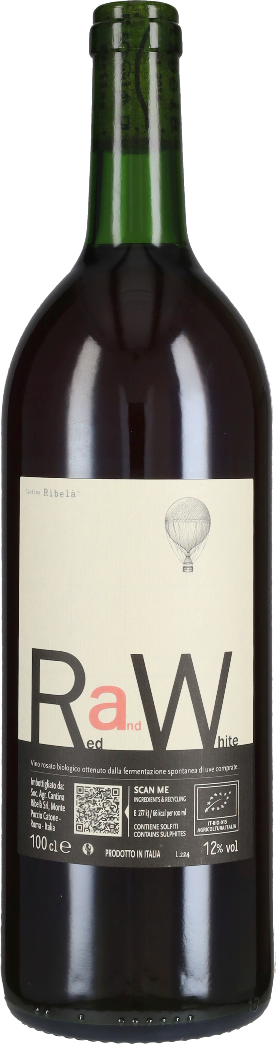 Cantina Ribelà Rosato 'RaW' Ribelà 2024 100cl