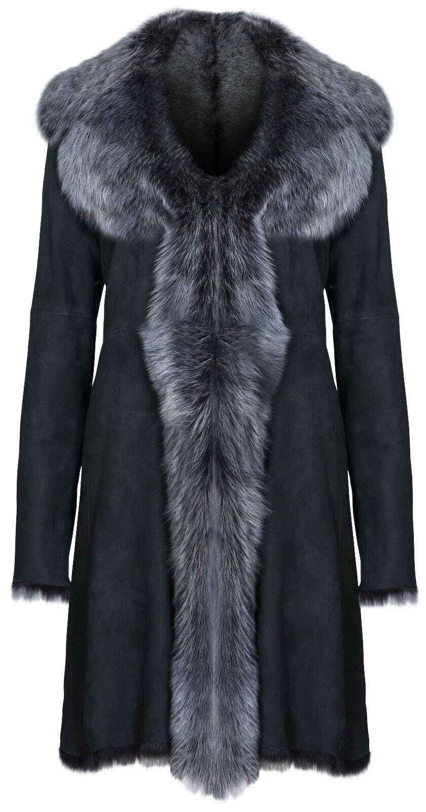 Damen-Trenchcoat aus Toscana-Schaffell-Wildleder-Tbilisi