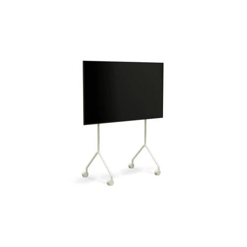 Moon Light minimalist tv-standaard Pedestal in wit mat metaal