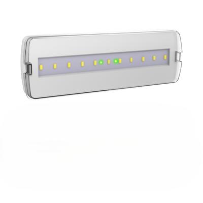 Alcapower LED-Notleuchte 400lm SE/SA IP20, Einbau-/Aufbaumontage, LiFePO4-Akku 3,2V 1800mAh, Maße 238x80x40mm