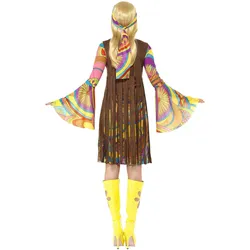 Smiffys 60er Hippie Damen Kostüm (S)