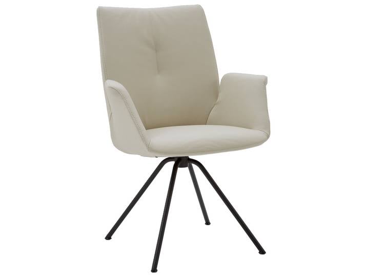Dieter Knoll Sessel DERBY, creme, Leder