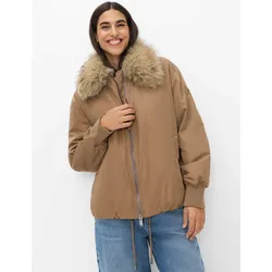 Brax Damen Blouson Style INES walnut, Beige, Gr. 46