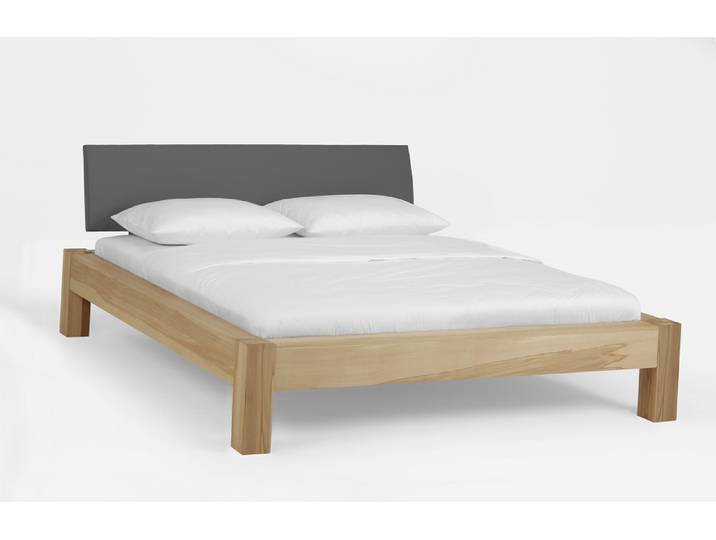Holzbett massiv Lotus , Kernbuche geölt , 140x220 , Kopfteil 1