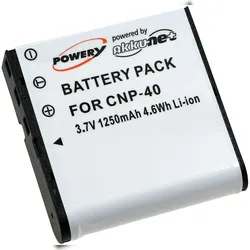 Powery Akku für Casio NP-40