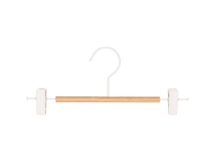 Kleiderbügel-Set Lamina weiss lackiert Holz/Metall Set