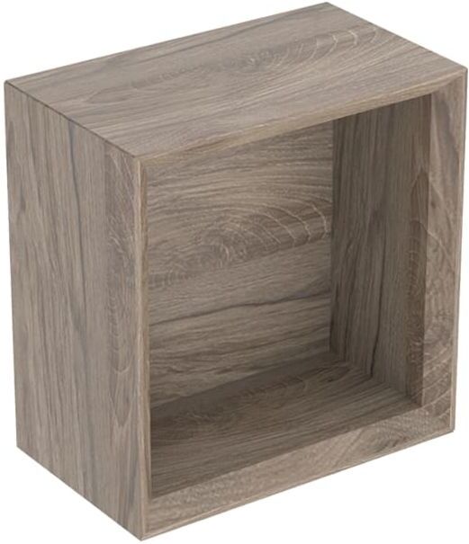 Geberit iCon Wandbox 502321JR1 22,5x23,3x13,2cm, quadratisch, nussbaum/Melamin Struktur