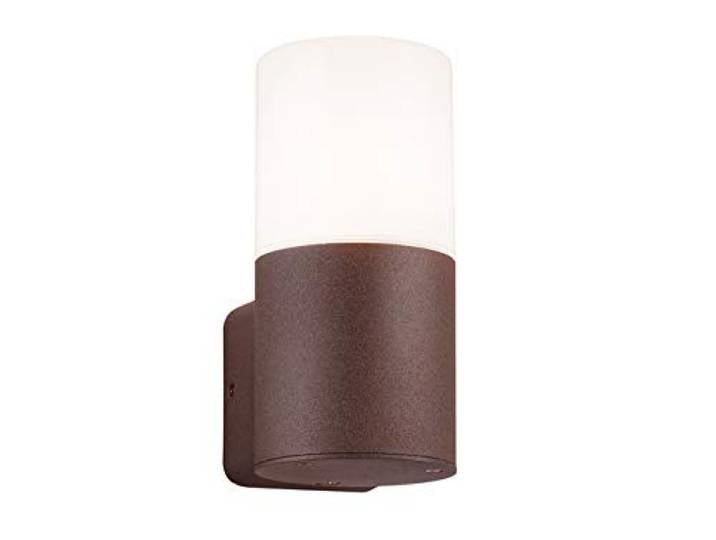 Trio Leuchten Hoosic 222260124 Applique murale d'extérieur en aluminium rouillé et acrylique blanc\, sans 1 ampoule E27\, De Couleur Rouille