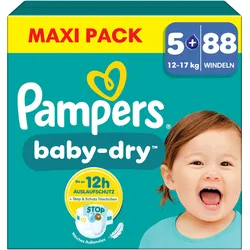 Pampers Baby-Dry (Gr. 5+, Halbmonatsbox, 88 Stk.)