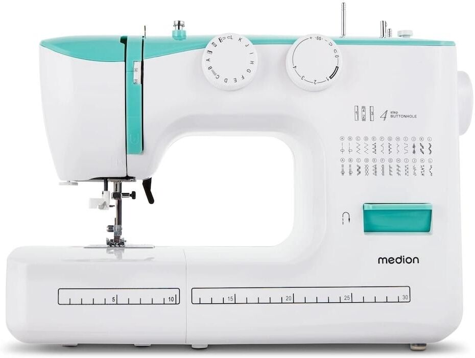 Medion Nähmaschine "Life SM60", blau (türkis, weiß), Nähmaschinen, Nähmaschine türkis, weiß Einheitsgröße