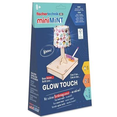 Fischertechnik 579982 - miniMINT, Glow Touch, Lampe, Technik-Holzbausatz ab 8 Jahren