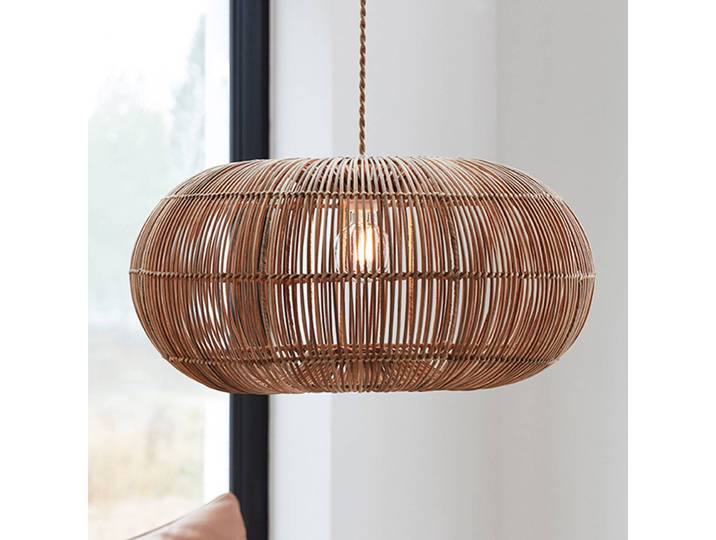 PR Home Holz Hängelampe Zuri, dimmbar, Holz hell, für Wohn- / Esszimmer, Holz, Pendelleuchte