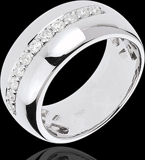 Edenly Ring Zauberwelt - Mondsplitter - WeiÃŸgold - 11 Diamanten: 0.37 Karat