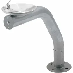 KEMMLIT Trinkbrunnen HAWS 3380 mit Hygienespülung metallisch, satinierter Edelstahl | frostbeständig