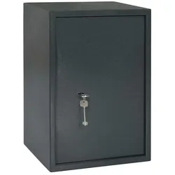 DELUKE Tresor KODO mit Schloss Dunkelgrau 35x31x50cm Stahl | Safe Tresor für Zuhause Sicherheitsbox Stahltresor für Wertsachen