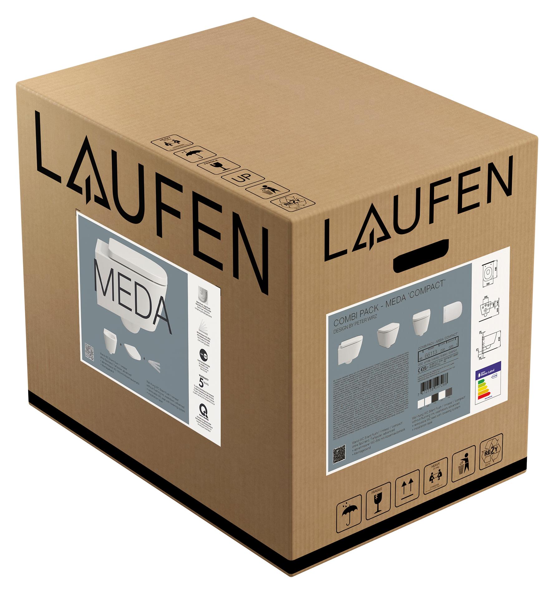 LAUFEN H8661130000001 Pack T-WC wandh.+Sitz MEDA 490x360