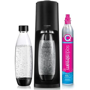 Sodastream Wassersprudler Terra, schwarz, mit 1 Kunststoffflasche und 1 Zylinder