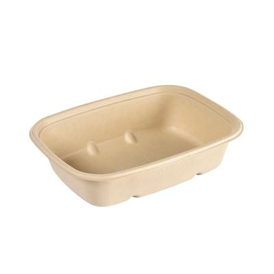 160x DUNI Cube Schale rechteckig 900 ml Braun ungeteilt