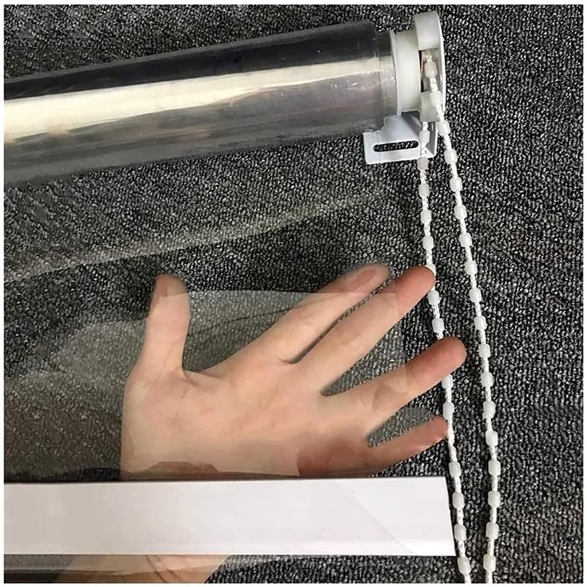Zelfklevende isolatiefolie voor raamafdichting en tochtpreventie, Transparant, 1.25 x 2.5 m