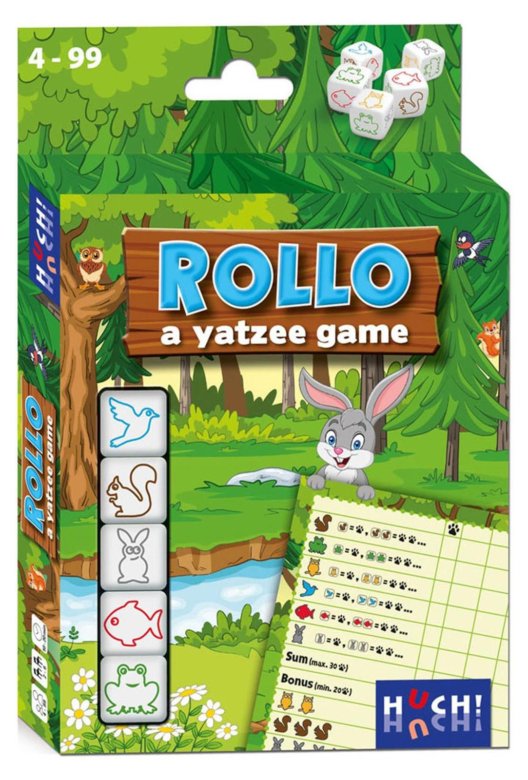 Asmodee Rollo Yatzee Tiere