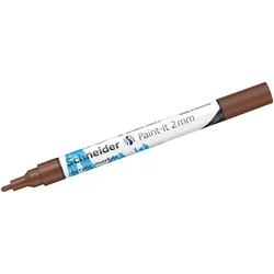 Schneider Acrylmarker Paint-It 310 2mm braun Packung mit 5 Stück