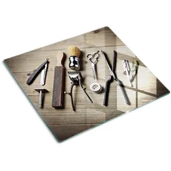GLASPLATTE 60x52 cm Herrenfriseur