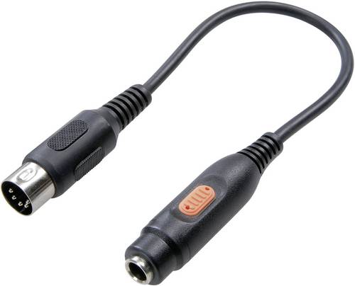 SpeaKa Professional SP-7870312 DIN-Anschluss / Klinke Audio Adapter [1x DIN-Stecker 5pol. - 1x Klinkenbuchse 6.35 mm] Schwarz