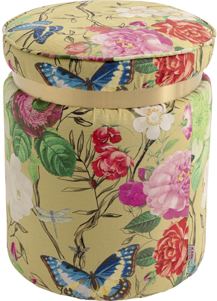 Kruk Flower Fever geel Ø39cm Kare Design