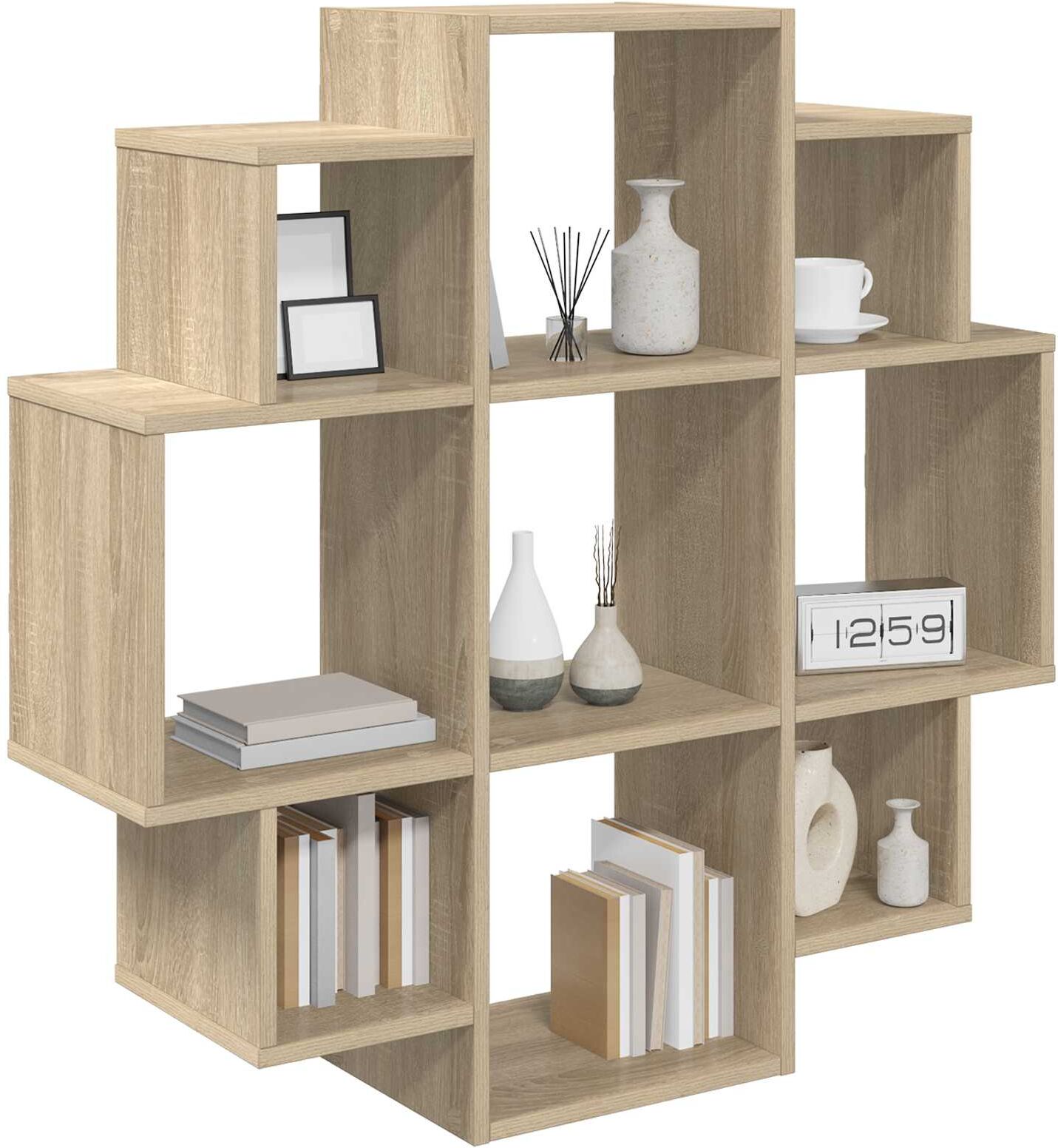 vidaXL Étagère Murale Chêne Sonoma 90 x 25 x 90 cm Bois d'ingénierie
