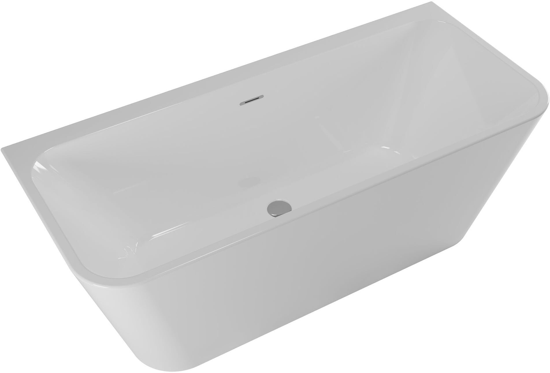 Tecnomat VASCA FREESTANDING A PARETE CLIO 160x57x70 (LxHxP) ACRILICO BIANCO CAPACITA 195 l