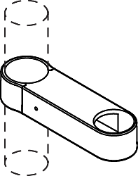 Hewi Brauseschlauchhalter 6197918 senfgelb