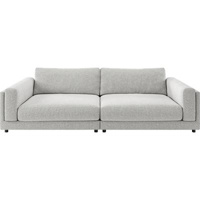 Big-Sofa 3C CANDY "Karalis mit extra großer Sitztiefe, elegantes Mega Sofa zum Relaxen", silber, B:294cm H:85cm T:150cm, 100% Polyester, Sofas, Big-Sofa, auch in Cord- oder Leder-Bezug, lose Kissen, loungige Bequemlichkeit