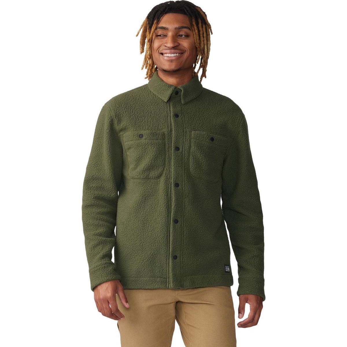 Mountain Hardwear Hicamp Fleece Shacket surplus green (347) L 204837-347-L