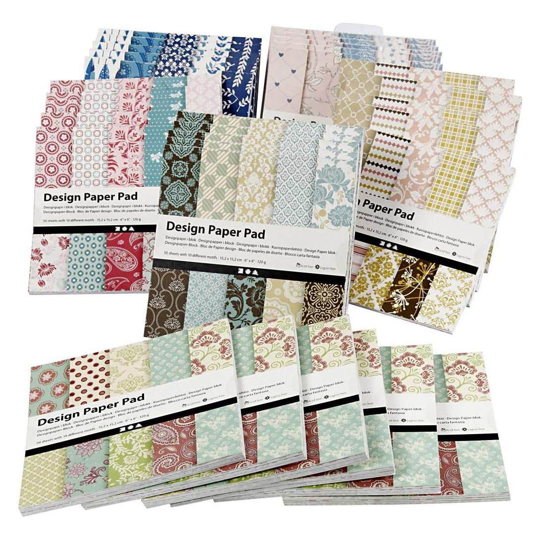 Creativ Company Design Paper Pad (120 g/m², 10x) (5712854305150)