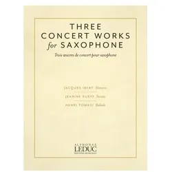 Three Concert Works For Saxophone, Fachbücher von Alphonse Leduc