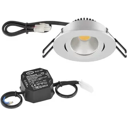 EVN Lichttechnik LED-Deckeneinbauleuchte PC20N61540 chr/mt