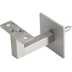 Halcö, Treppengeländer + Handlauf, Handlaufträger mit Schraubbefestigung,Wandabstand 78 mm, Edelstahl (Edelstahl)