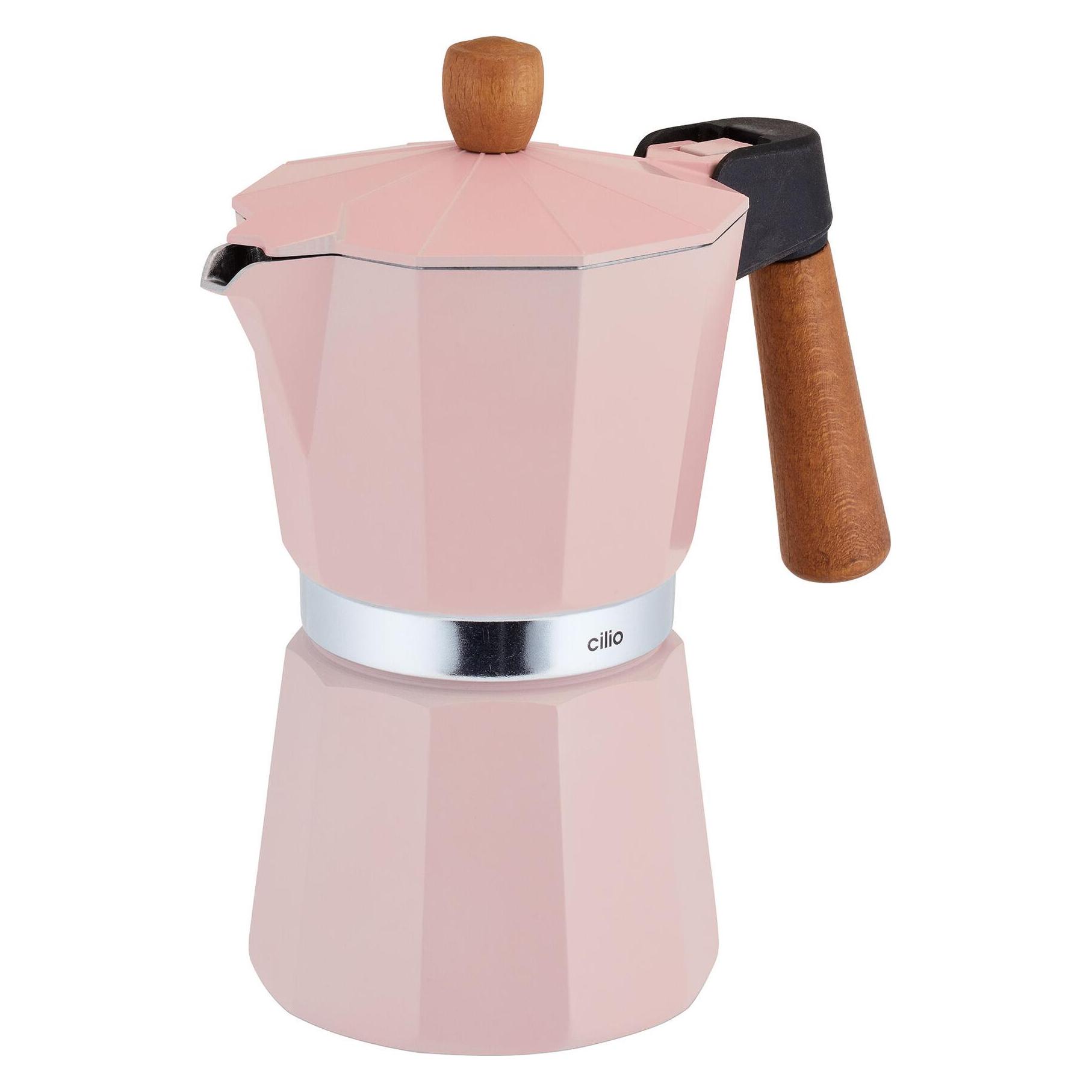 Cilio Espressokocher LEGNO 6T rosa (6 Tassen) (321531)
