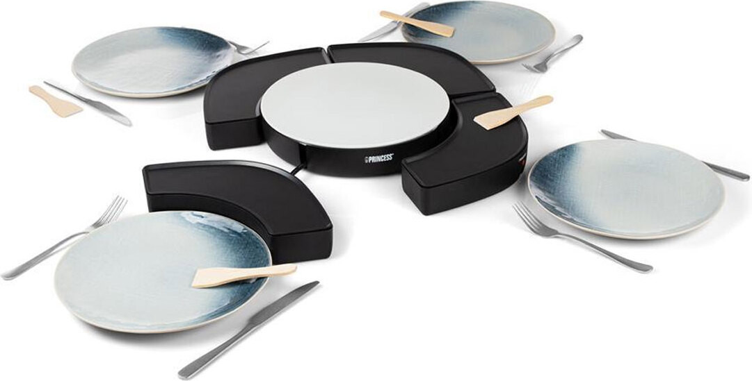 Princess 103070 Dinner4All Circle – Vier individuele kookstations – 4 x 250 W