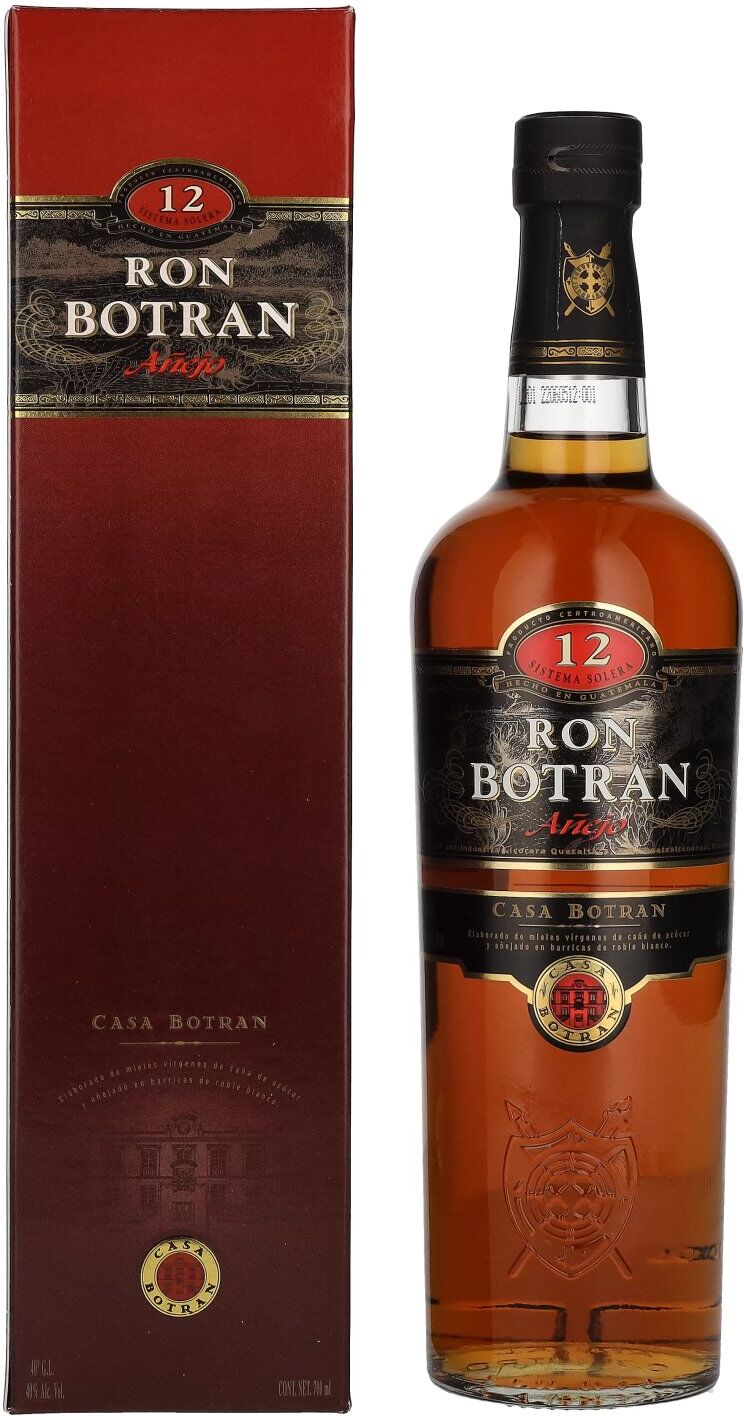 Ron Botran Botran Ron Añejo 12 Sistema Solera 40% Vol. 0,7l in Geschenkbox