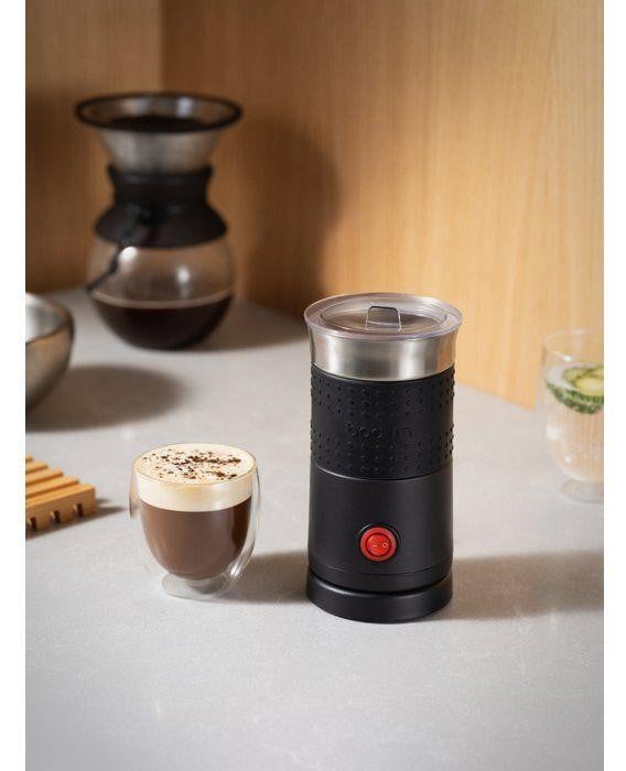 Bodum Bistro Elektrische Melkopschuimer met Verwarmingsfunctie - 500 W - 0,3 l - Zwart