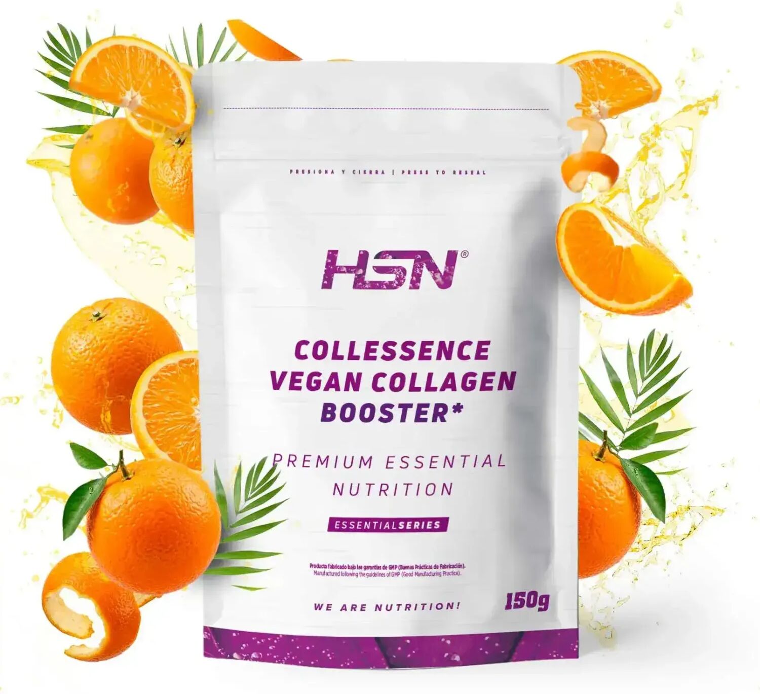 HSN Collessence vegan (collagen booster) 150g naranja tropical - Huesos y articulaciones - Polvo - 10  Servicios
