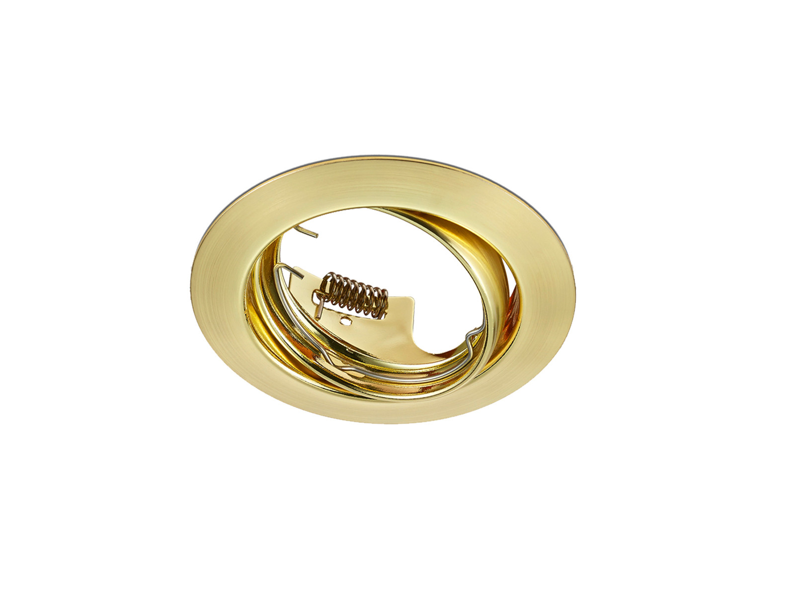 TRIO Jura ronde inbouwspot goud/messing GU10 dimbaar en verstelbaar