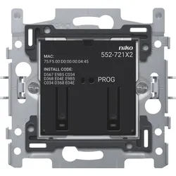 Niko Züblin 552-72102 Vernetzter Doppelschalter, Sockel, 2 x 10 A (insgesamt max. 16 A), 60 55272102
