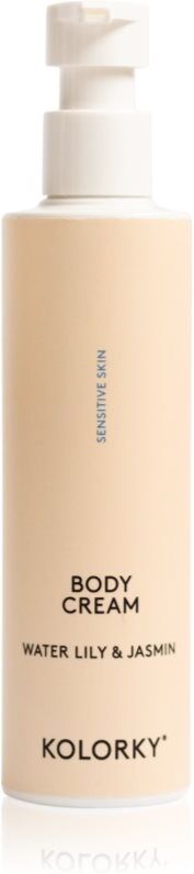 Kolorky Body Cream Sensitive Skin crème pour le corps pour peaux sensibles Watter Lilly & Jasmin 190 ml