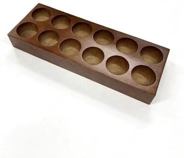 Shop Station Natural Wood Essential Oil Holder And Perfume Bottle Organizer Desktop Display Rack 12 Slots